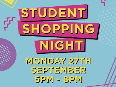 Student shopping night Student shopping night