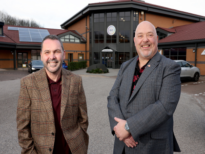 Sunderland’s entrepreneurial potential Paul McEldon, Chief Executive of the North East BIC and Councillor Graeme Miller, leader of Sunderland City Council