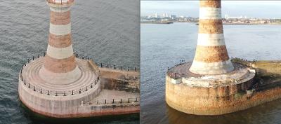 Roker Lighthouse repairs Roker Lighthouse repairs