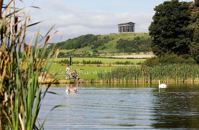 Penshaw and boat lake 