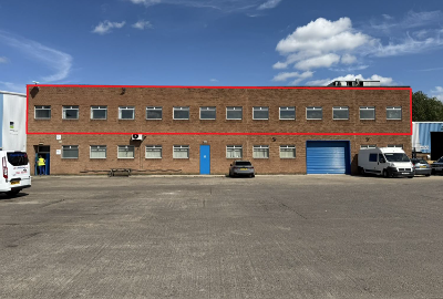 Logo for First floor office on Stephenson Industrial Estate